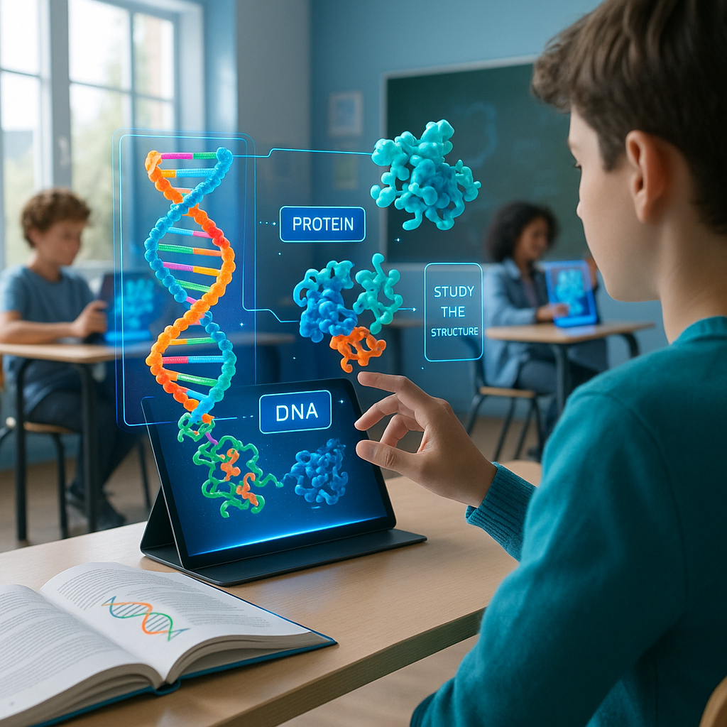 Biologia 3D e AI: Potenzia il Pensiero Critico nello Studio delle Scienze