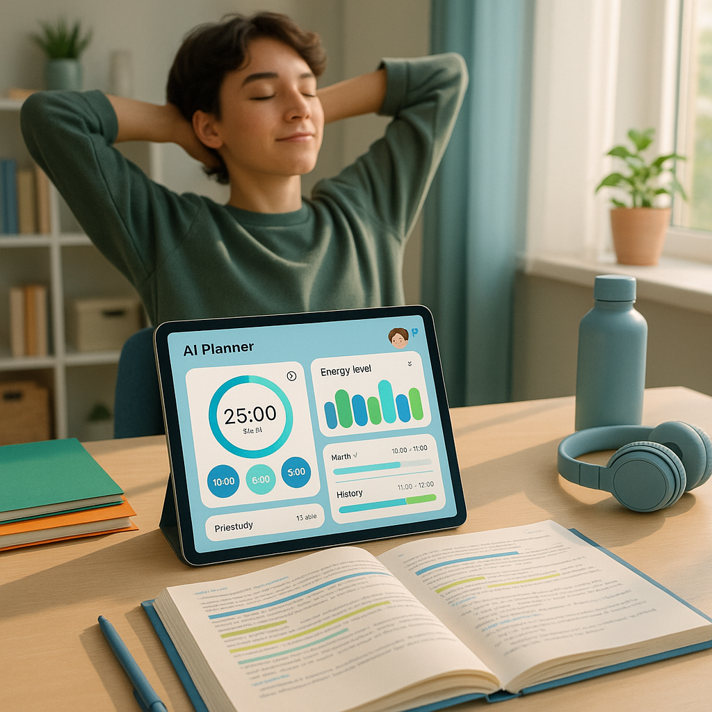 Come Usare un Planner AI per Bilanciare Studio, Pause e Focus