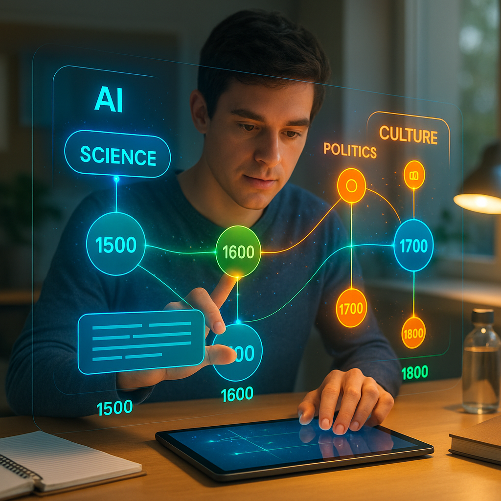 Mappe Temporali Intelligenti: Come l’AI Trasforma la Cronologia nello Studio Visuale